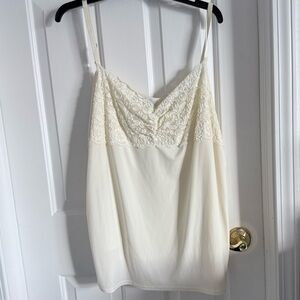 Avenue Cream Lace Camisole